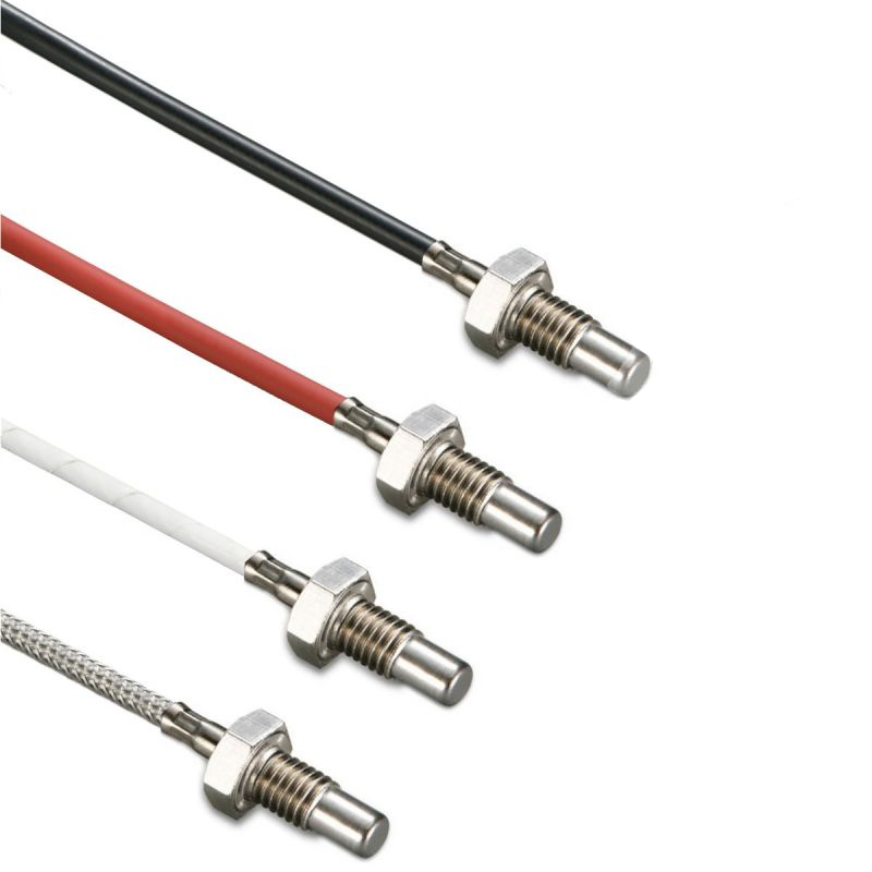 سنسور دما پیچی M8 با رزوه 10 میلیمتری و پراب 17 میلیمتری