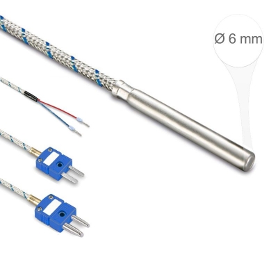 ترموکوپل تیپ L با پراب لوله ای